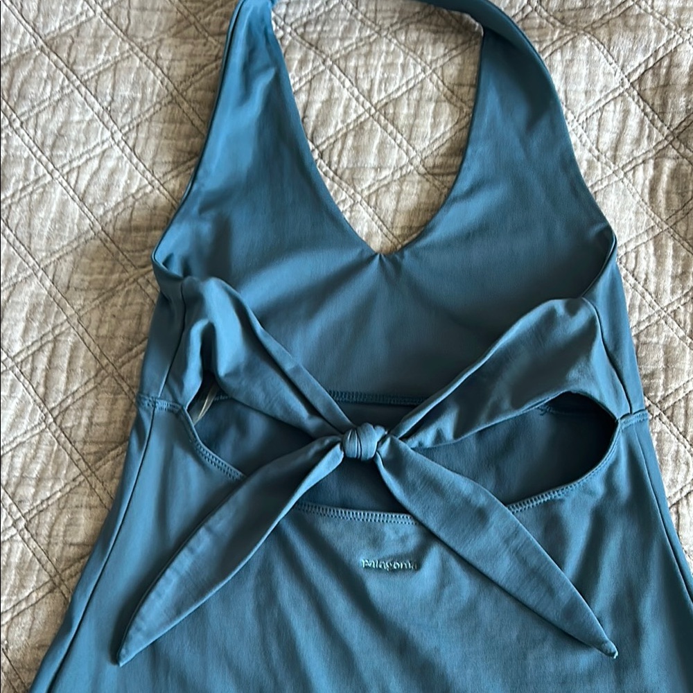 Patagonia Blue Backless Dress-Morning glory